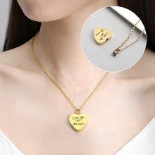Heart Cremation Urn Necklace Custom Fingerprint for Ashes Holder Keepsake Pendant