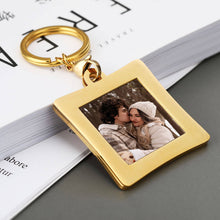 Photo Box Photo Pendant Stainless Steel Customizable Student Graduation Photo Pendant Keychain