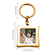 Photo Box Photo Pendant Stainless Steel Customizable Student Graduation Photo Pendant Keychain
