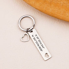 Bar Personalized Keychain Engraved Music QR Code  Custom Keyring Gift for Boyfriend