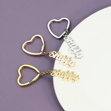 Customized Name Keychain Personalized Nameplate Pendant Jewelry