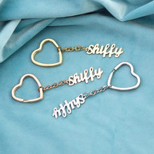 Customized Name Keychain Personalized Nameplate Pendant Jewelry