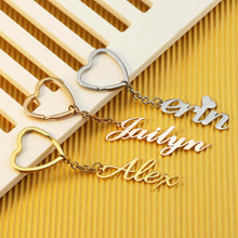 Customized Name Keychain Personalized Nameplate Pendant Jewelry