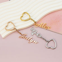 Customized Name Keychain Personalized Nameplate Pendant Jewelry