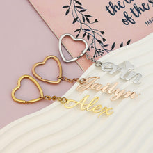 Customized Name Keychain Personalized Nameplate Pendant Jewelry