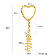 Customized Name Keychain Personalized Nameplate Pendant Jewelry