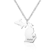 Michigan-State-Necklace-Personalized-Name-Necklace-for-Family-Engraved-Necklace-6