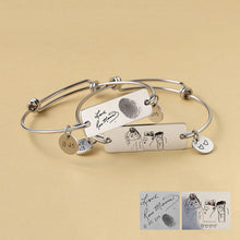 Personalised-Actual-Handwriting-Bangle-Fingerprint-Bracelet-Signature-Jewelry-5