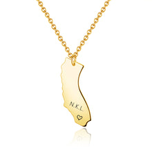Personalized-California-State-Necklace-Custom-Text-Necklace-Christmas-Gift-for-Family-Friend-2
