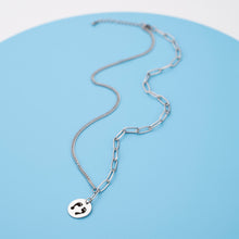 Personalized Disc Combined Necklace Engraved Photo Necklace Gift for Birthday Christmas