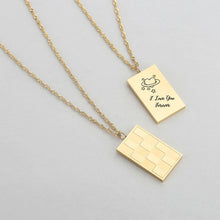 Personalized-Square-Photo-and-Text-Pendant-Necklace-Custom-Handwriting-Jewelry-Gift-5