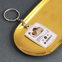 Personalized Custom Calendar Keyring Color Photo Keychain