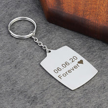 Personalized Custom Calendar Keyring Color Photo Keychain