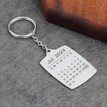 Personalized Custom Calendar Keyring Color Photo Keychain