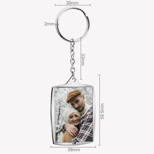 Personalized Custom Calendar Keyring Color Photo Keychain