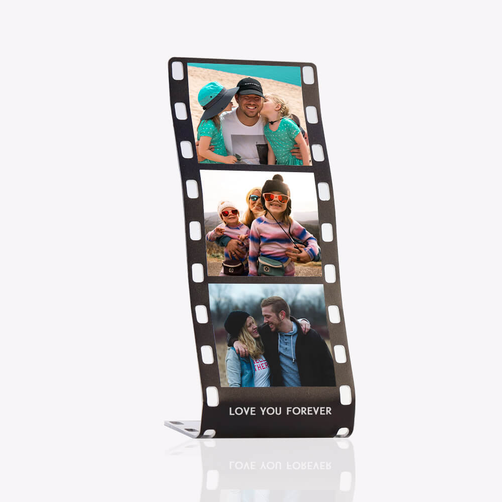 Personalized Stainless Steel Film Picture Frame Set Table Growth Commemoration