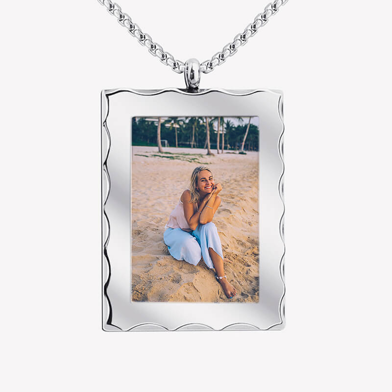 Personalized Photo Necklace for Women Family