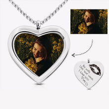Heart Memorial Custom Photo Necklace Pendant