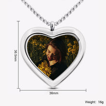 Heart Memorial Custom Photo Necklace Pendant