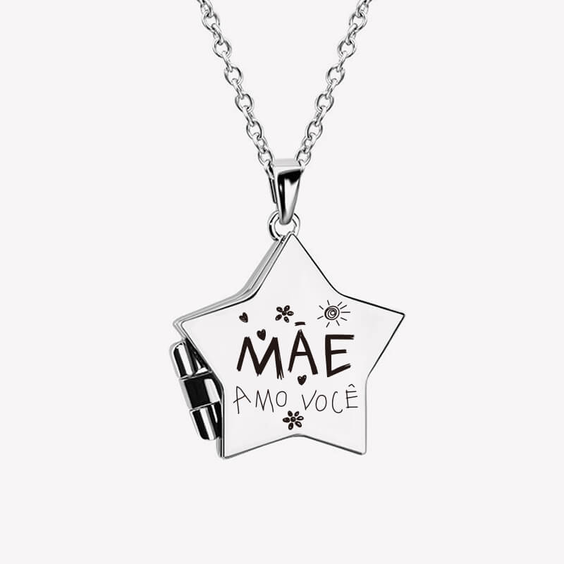Star Personalized Photo Pendant Jewelry Necklace