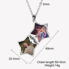 Star Personalized Photo Pendant Jewelry Necklace