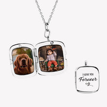 Photo Engraved Full-Color Rectangle Necklaces