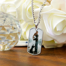Personalized Double Sided Custom Photo Text Pendant Necklaces Gift