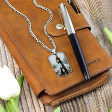 Personalized Double Sided Custom Photo Text Pendant Necklaces Gift