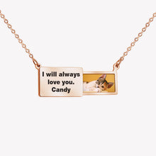 Engraving Personalized Memory Envelope Photo Necklace