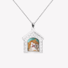 House Shape Personalized Custom Handwritten Photo Necklace