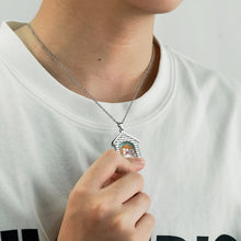 House Shape Personalized Custom Handwritten Photo Necklace