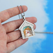 House Shape Personalized Custom Handwritten Photo Necklace