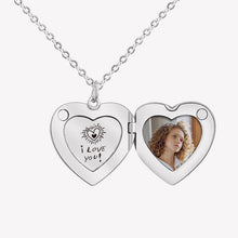 Personalized Custom Heart Handwriting Photo Necklace