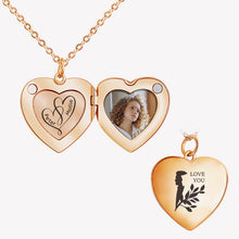 Personalized Custom Heart Handwriting Photo Necklace