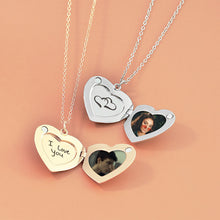 Personalized Custom Heart Handwriting Photo Necklace