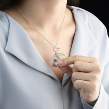 Gold Hollow Water Drop Shape Photo Box Necklace Clavicle Chain Personality Women's Pendant