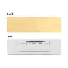 Customized Company Badge Identity Plate Rectangular Personalized Initials Handwriting Brooch