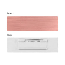 Customized Company Badge Identity Plate Rectangular Personalized Initials Handwriting Brooch