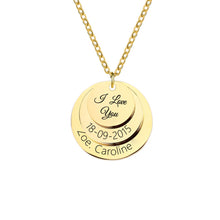 Three-Discs-Personalized-Necklace-Engraved-Photo-Gift-for-Friend-Christmas-Gift-3