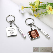 Photo Engraved Urn Birthstone Keyring, Memorial Jewelry Keychain