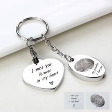 Memorial Ashes Pendant Keyring,Photo Engraved Urn Heart Keychain