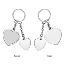 Heart Personalized Handwriting Photo Keyring, Memorial Ashes Pendant Keychain