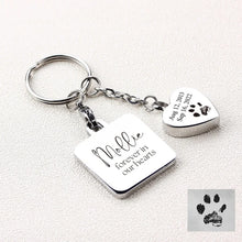 Memorial Heart Cremation keychain, Stainless Steel Bereavement Gift