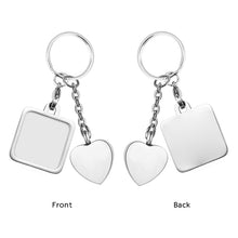 Memorial Heart Cremation keychain, Stainless Steel Bereavement Gift