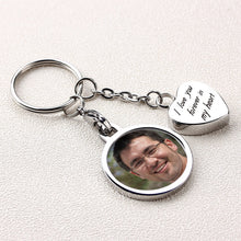 Heart Memorial Ashes Pendant KeyChain, Stainless Steel Bereavement Gift