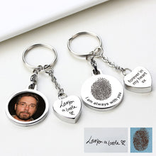Heart Memorial Ashes Pendant KeyChain, Stainless Steel Bereavement Gift