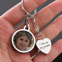 Heart Memorial Ashes Pendant KeyChain, Stainless Steel Bereavement Gift