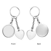 Heart Memorial Ashes Pendant KeyChain, Stainless Steel Bereavement Gift