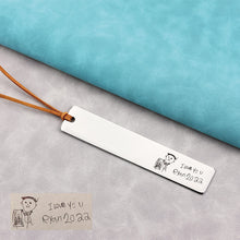 Handwriting Personalized Bookmark, Custom Engraved Metal Bookmark