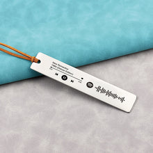 Personalized Metal Bookmark, Music Code Engraving, Voice QR Code Engraving, Unique